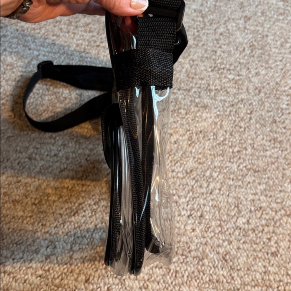 Clear Crossbody Bag with Black Trim - Picture 2 of 8